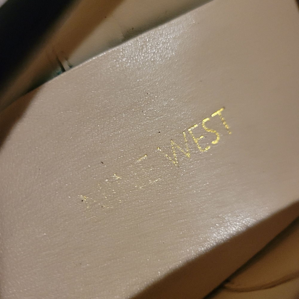 WOMENS NINE WEST SUEDE BOMDIA PLATFORM SHOES BLACK SIZE 8 - Picture 5 of 11